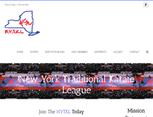 Tablet Screenshot of newyorkkarateleague.org
